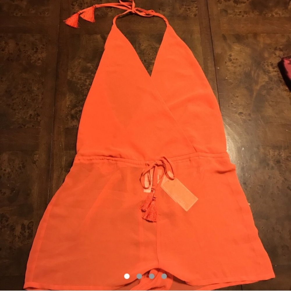 Michael Kors see through tassel romper!